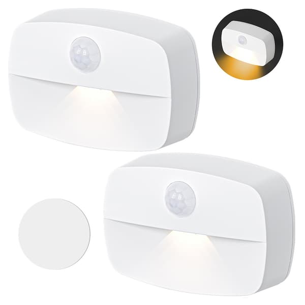 LED-natlys med bevægelsessensor / batteridrevet sensorlys 3-pak