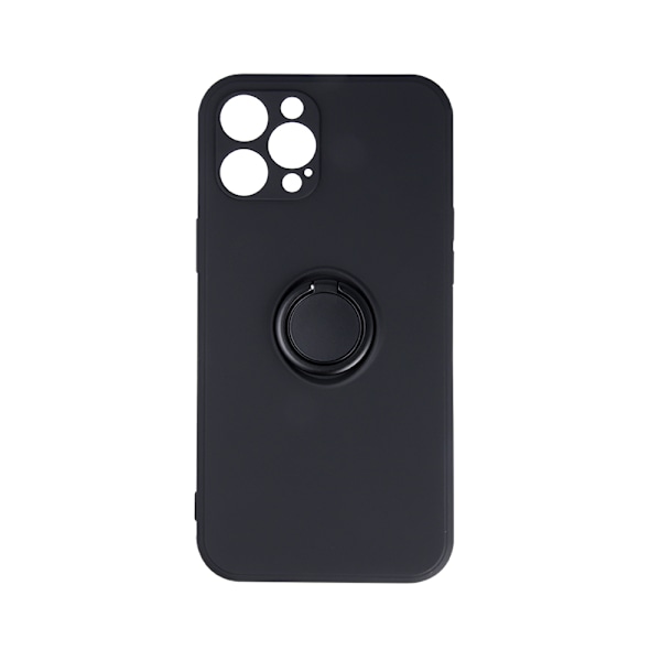 Etui med ringholder til iPhone 16 Plus - Sort