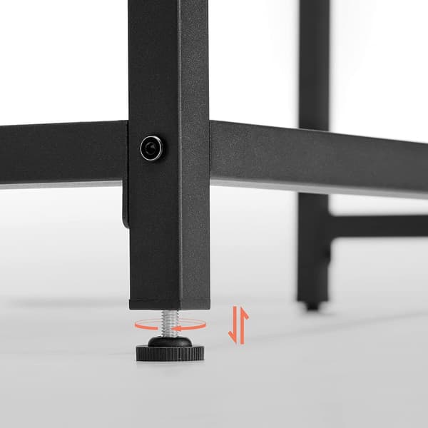 Skrivebord 80 cm – Rustik brun/Sort