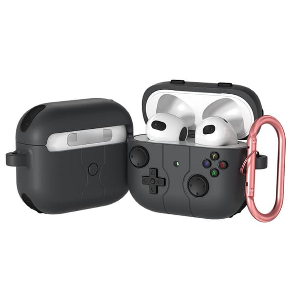 Silikonfodral i spelkontroll-design till AirPods 3 – Grå