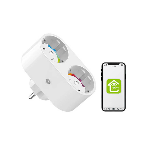 Gosund Wifi Smart Plug med 2 stikkontakter - Smart socket Tuya-