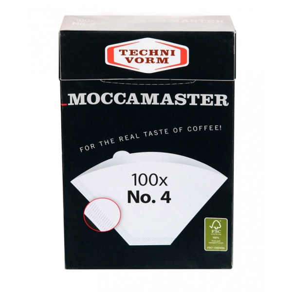 Moccamaster kaffefiltre 100 stk - størrelse 4