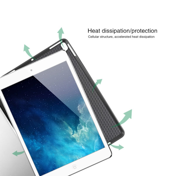 Konstläderfodral med pennhållare till iPad Pro 10,5"