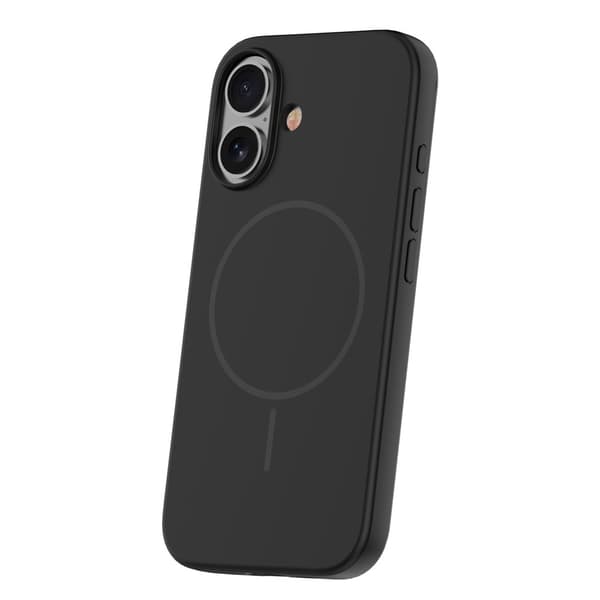 MagSafe-kompatibelt silikonecover til iPhone 17 – Sort