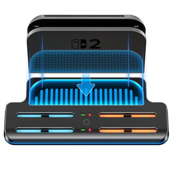 Latausteline RGB-valaistuksella Nintendo Switch 2:lle