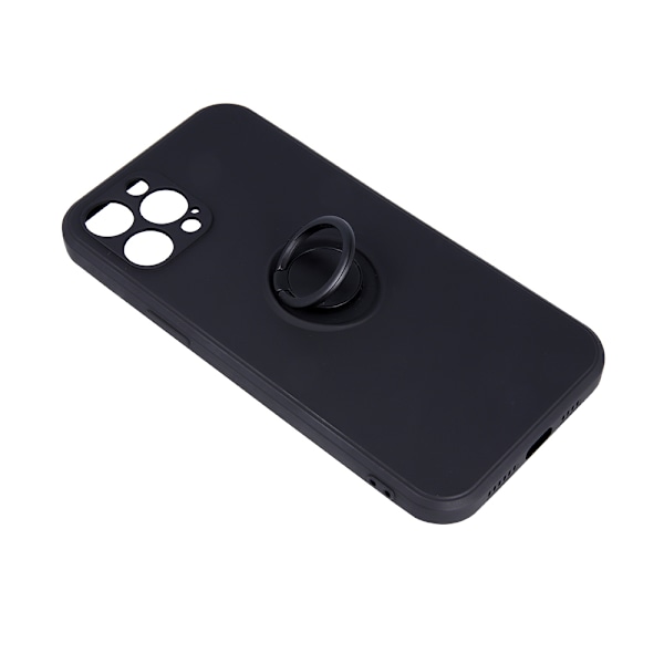 Etui med ringholder til iPhone 16 Plus - Sort