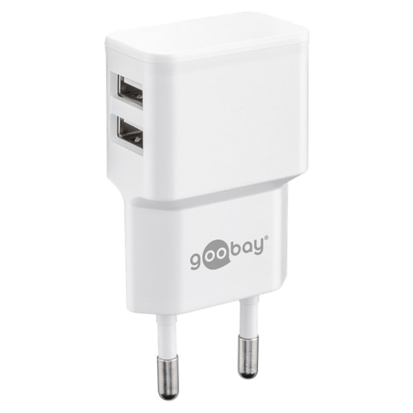 Goobay Dual USB-Ladddare 2,4A 12W