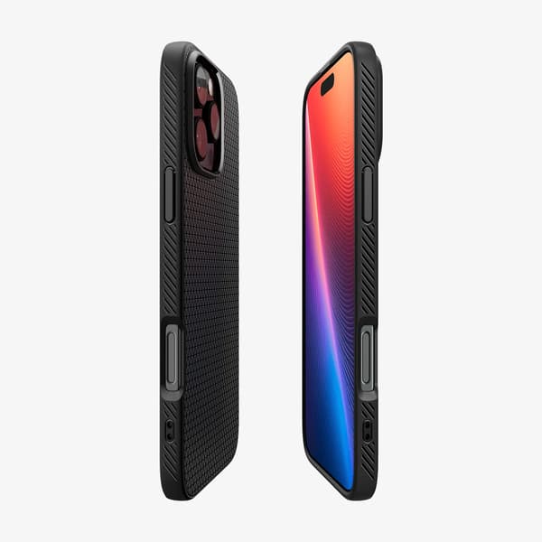Spigen Liquid Air Backshell til iPhone 16 Pro - Svart