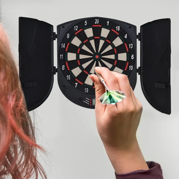 Elektronisk dartskab med dartskive / digital dartskive med LCD-