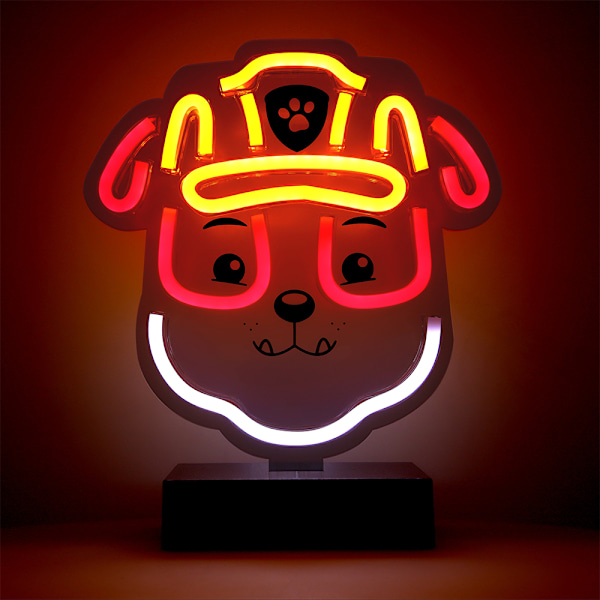 Paw Patrol LED-neonkyltti jalkaisin - raunioilla