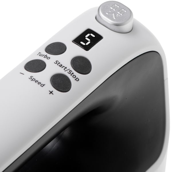Elektrisk piskeris med LCD-display og 9 hastighedstilstande