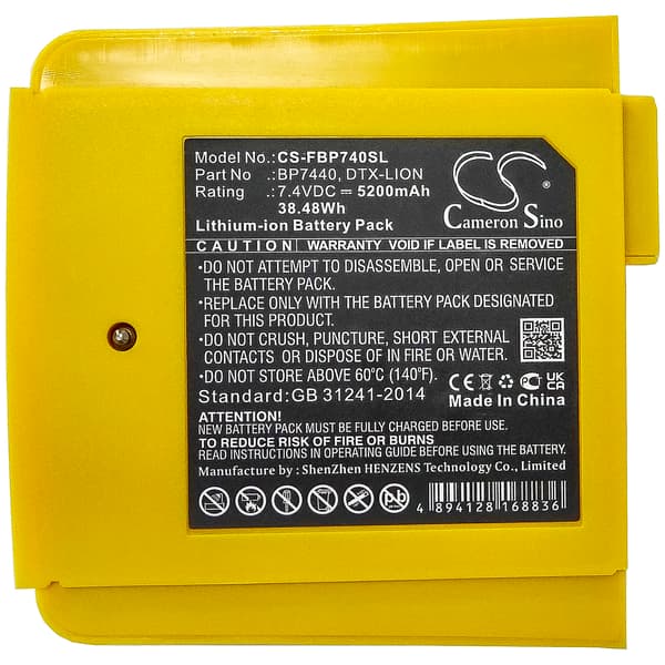 Batteri 5200 mAh 7,4 V til Fluke DTX-kabeltestere / DTX-1200-M