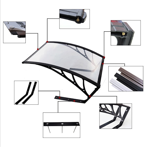 Skydd för robotgräsklippare med transparent tak 100x80cm
