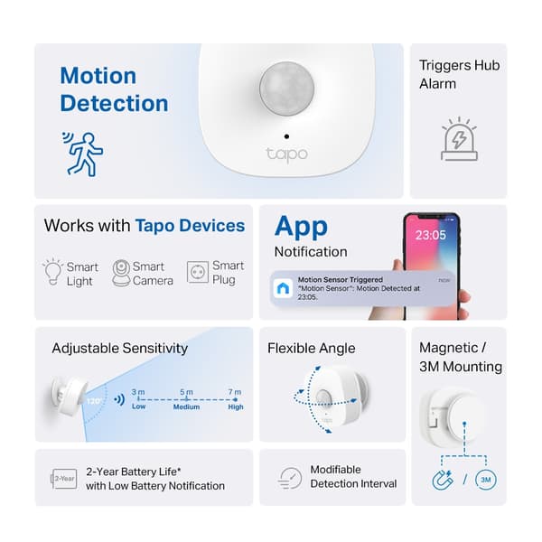 TP-LINK Smart bevægelsessensor Tapo T100