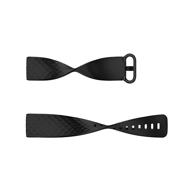 Silikonerem Fitbit Charge4 / Charge 3 - L Sort