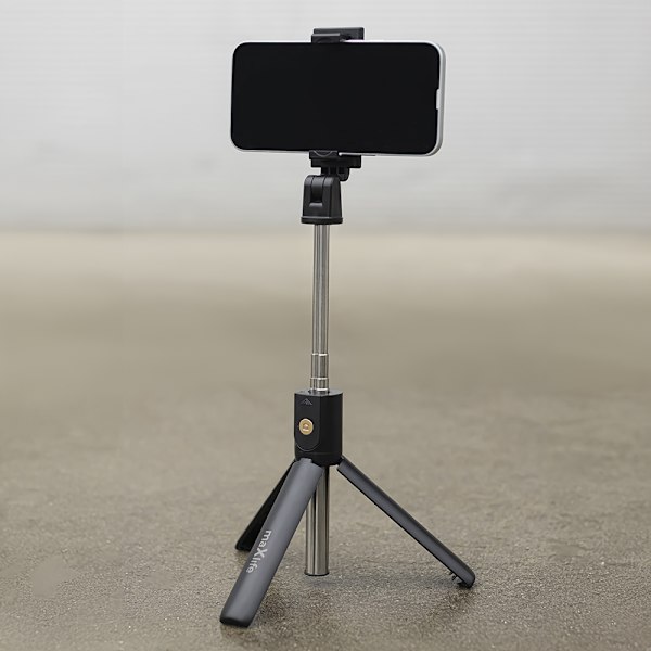 Maxlife Selfie Stick med stativ - sort