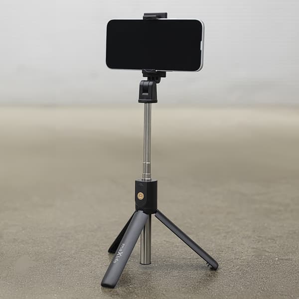 Maxlife Selfie-stick med tripod - Svart