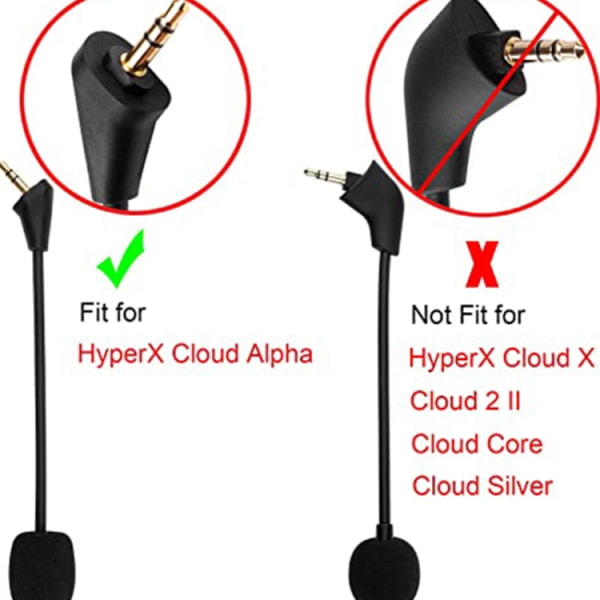 Mikrofon til HyperX Cloud Alpha S - erstatningsmikrofon