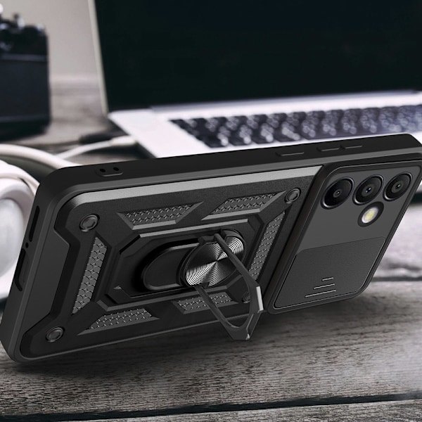 Hybrid Armor Camshield Shell med mobilring og kamerabeskyttelse