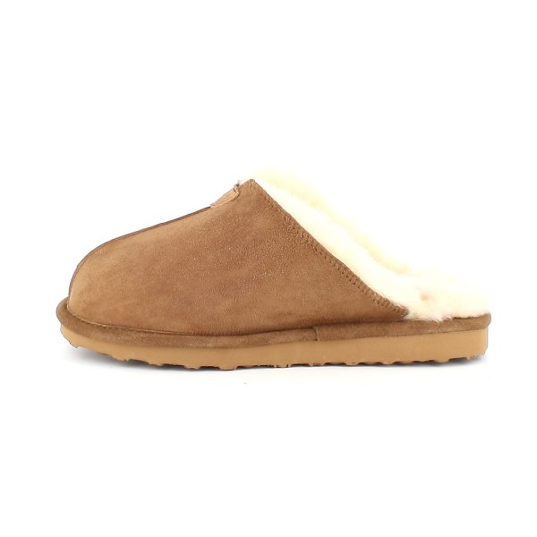 Axelda Åbo 43 - Fårskinnstoffla Chestnut/Creme