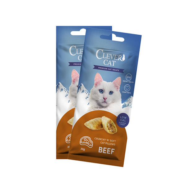 Kattgodis med biff - Treateaters Cat Pillows 30 g