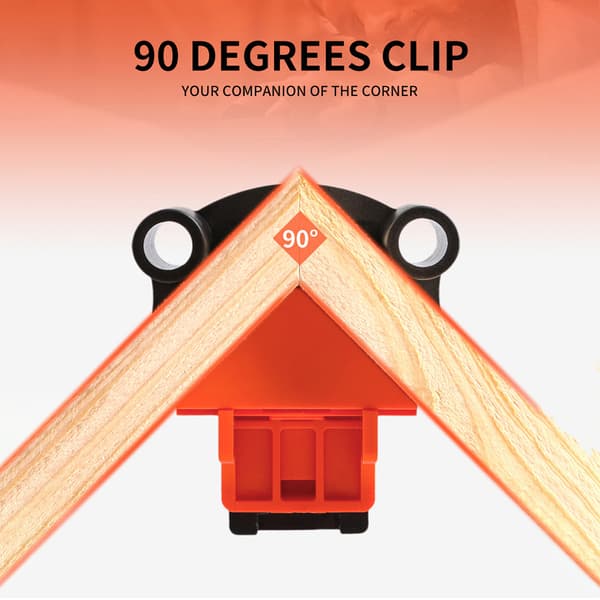 Hörnklämma för träarbete – 90 grader, 4-pack