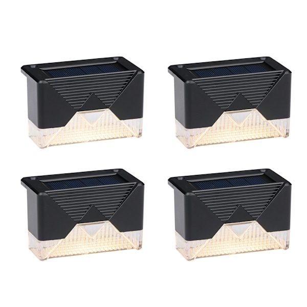 Solcellsdrivna trapplampor - 4-pack