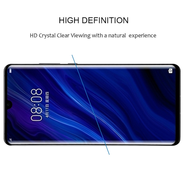 3D Fuld Skærmskåner i hærdet Glas Huawei P30 Pro