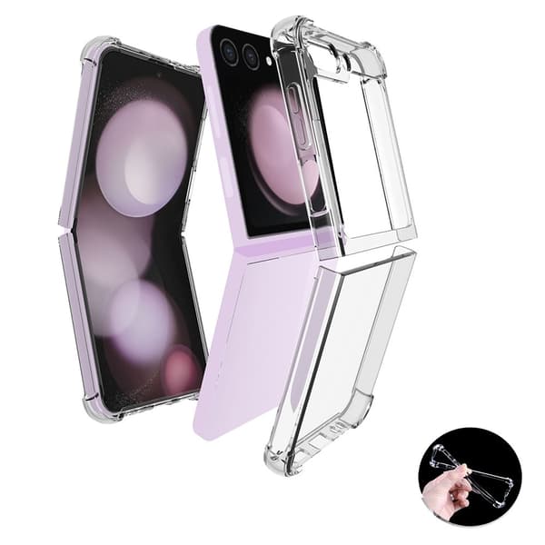 Galazy Z Flip 6 / 7 FE Skal Shockproof Transparent