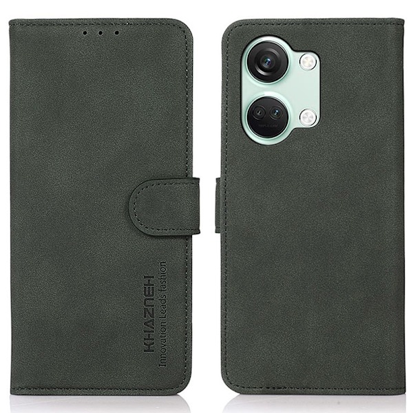 KHAZNEH OnePlus Nord 3 5G Fodral Retro Läder Grön