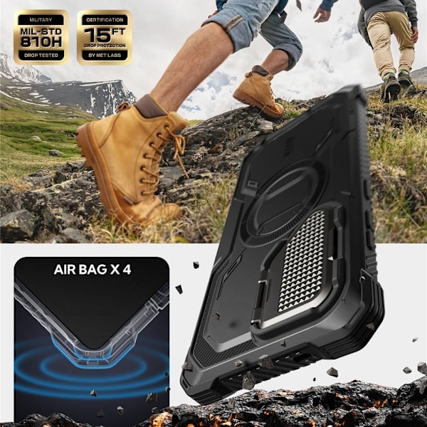 Supcase Galaxy S25 Ultra Skal MagSafe Iblsn ArmorBox Svart