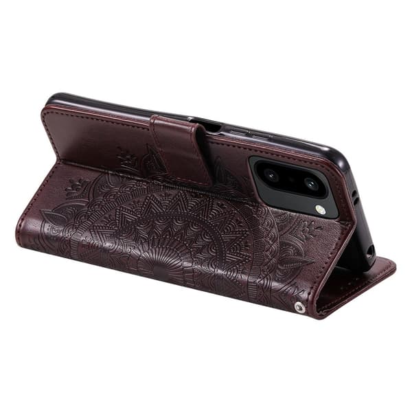 OnePlus 15R Fodral Mandala Läder Brun