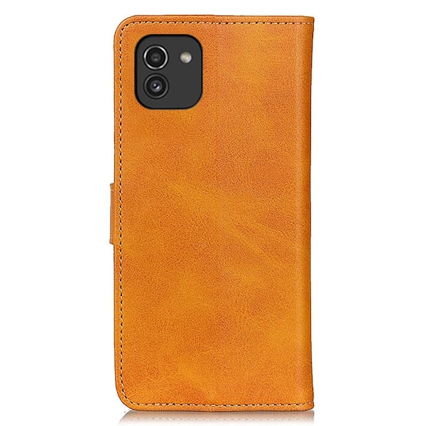 Samsung Galaxy A03 Fodral Solid Läder Brun