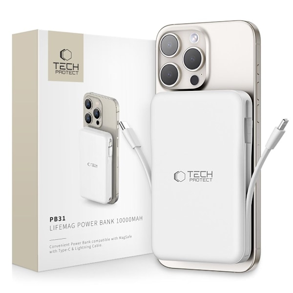 Tech-Protect 10000 mAh MagSafe Powerbank LifeMag Vit