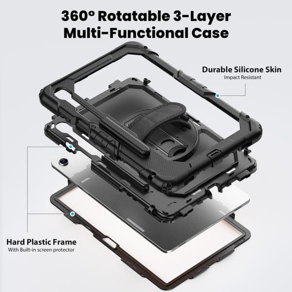 Tech-Protect Samsung Galaxy Tab S11 Skal 360 Solid Svart