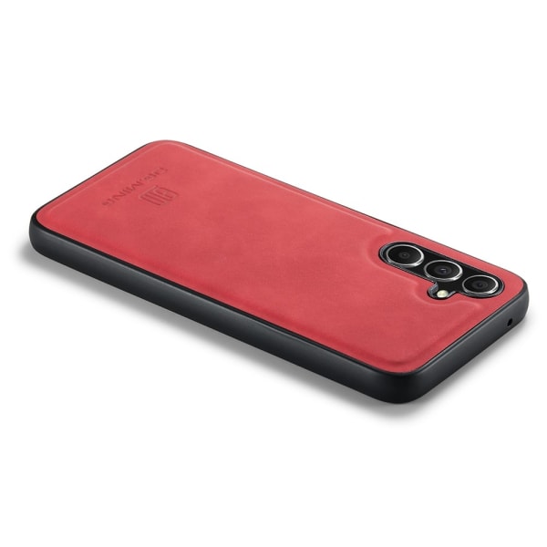 DG.MING Samsung Galaxy A34 5G Skal Läderbelagt Röd