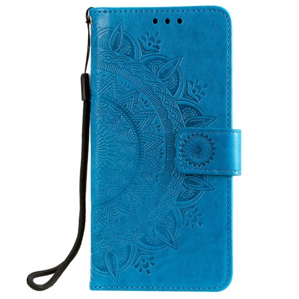 Huawei P40 Pro - Mandala Plånboksfodral - Blå Blue Blå