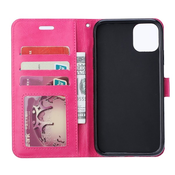 Huawei Y5p - Crazy Horse Plånboksfodral - Rosa Pink Rosa