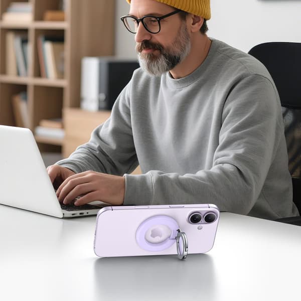 Tech-Protect Magnetisk MagSafe Ringhållare Mauve