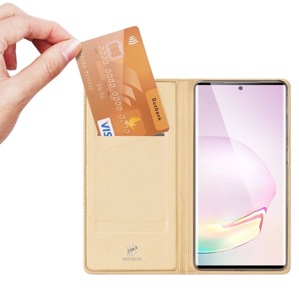Samsung Galaxy Note 20 - DUX DUCIS Plånboksfodral - Guld Gold Guld