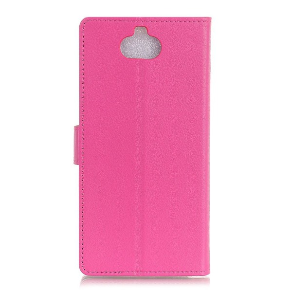 Sony Xperia 10 - Plånboksfodral Litchi - Rosa Pink Rosa