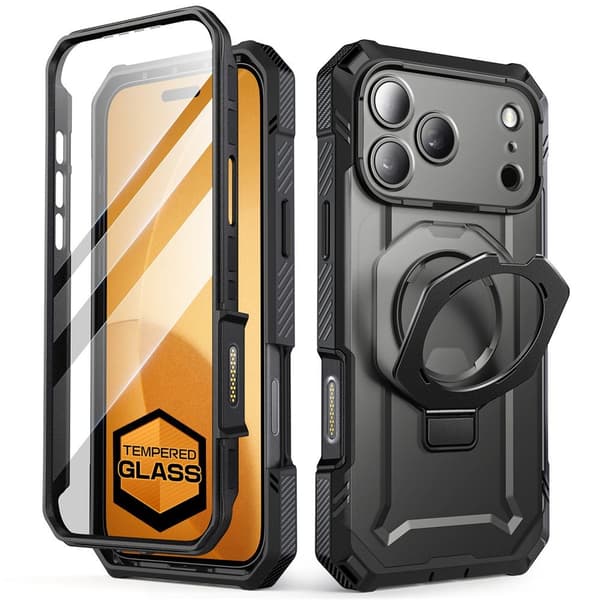 Supcase iPhone 17 Pro Skal MagSafe Unicorn Beetle Grip Pro Svart