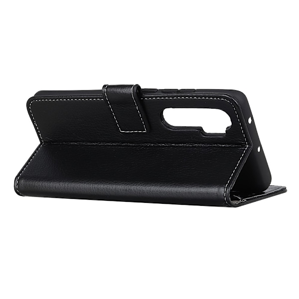 Xiaomi Mi Note 10 Lite - Litchi Plånboksfodral - Svart Black Svart