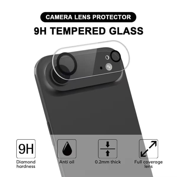 WANLONFENG iPhone Air Linsskydd Härdat Glas Transparent
