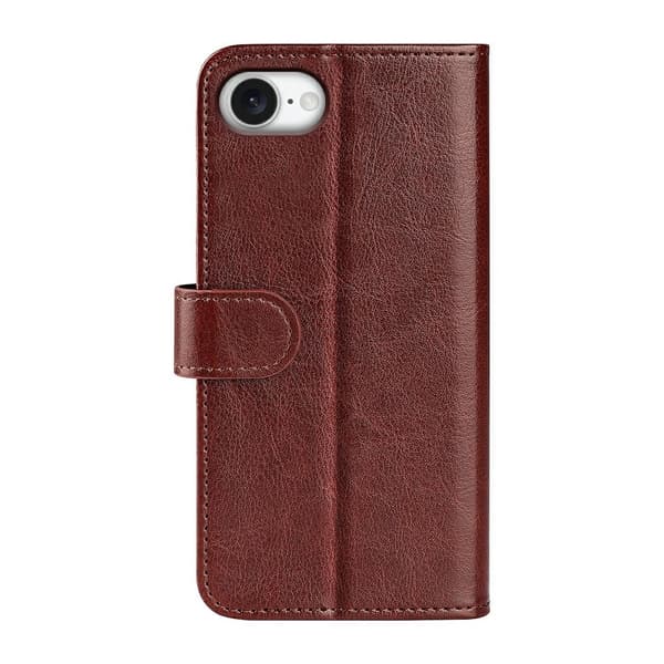 iPhone 17e / 16e Fodral Crazy Horse Läder Brun