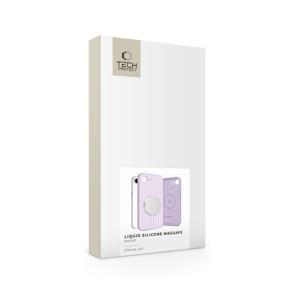 Tech-Protect iPhone 16e Skal MagSafe Liquid Silicone Mauve