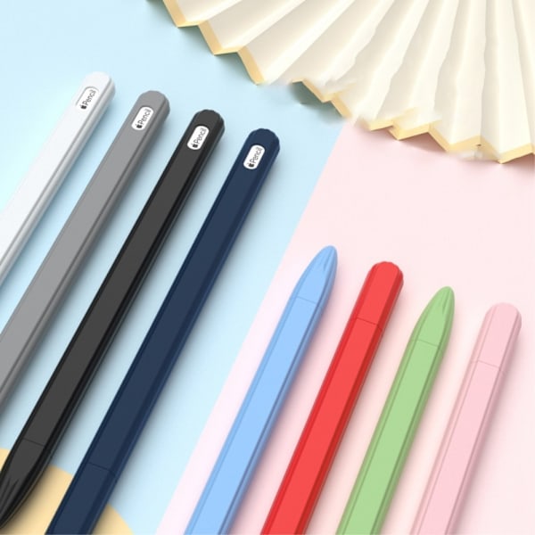Apple Pen 2 / Pro Skal Liquid Silikon Anti-Slip Ljus Blå