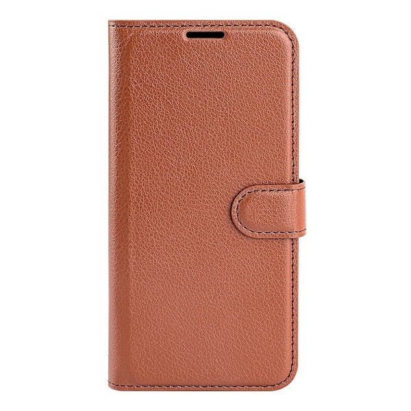 Xiaomi Redmi 14C Fodral Litchi Läder Brun