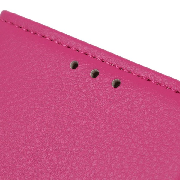 Xiaomi Mi A3 - Plånboksfodral Litchi - Rosa Pink Rosa