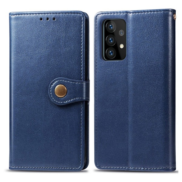 Samsung Galaxy A72 - Solid Plånboksfodral - Blå Blue Blå